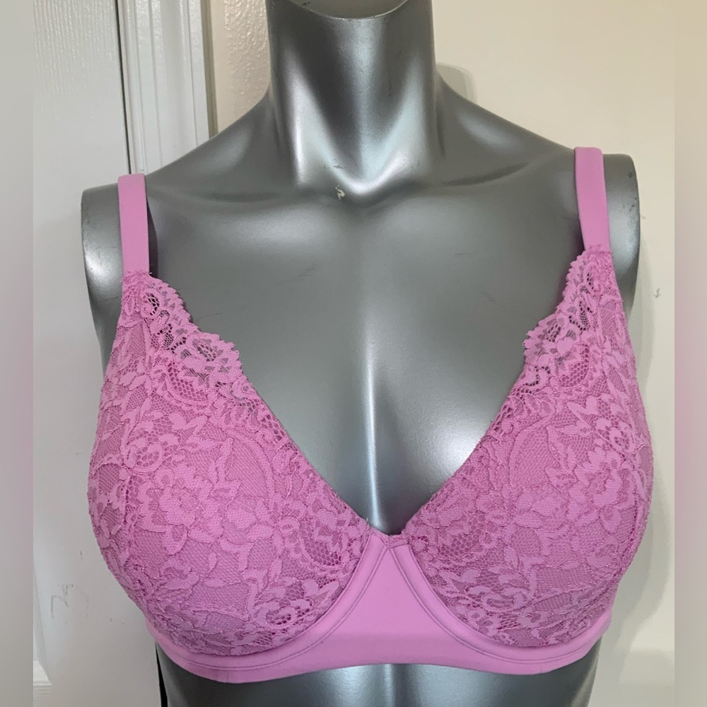 SKIMS Fits Everybody Lace T-shirt Bra In Petal Size 32DD New
